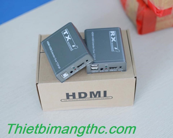 Bộ kéo dài HDMI sang Lan 200M có cổng USB cao cấp